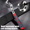 Industrial Grade Adjustable Multifunctional Self-locking Pipe Wrench Tool, Universal Pipe Wrench, Fast Power Grip Pipe Wrench