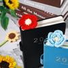 Handmade Floral Pendants Unique Crochet Book Marker Creative Knitted Bookmark  Reader