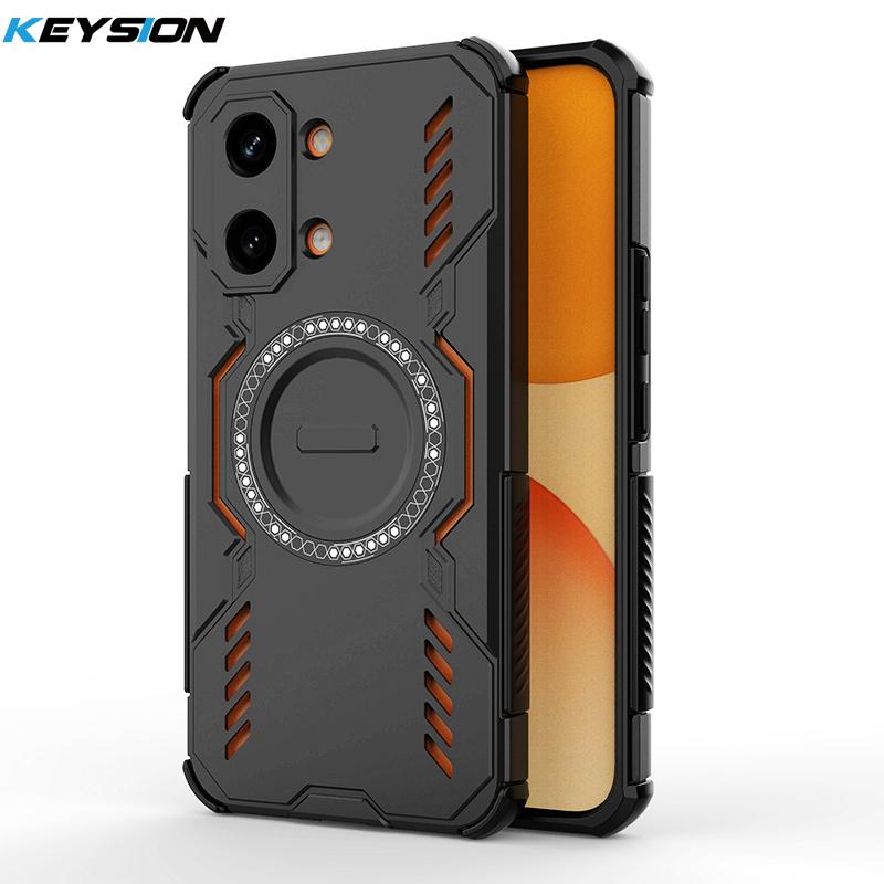 KEYSION Полый корпус с рассеиванием тепла для Xiaomi POCO X8 Pro Max TPU+PC Магнитное охлаждение Ударопрочный чехол для телефона для POCO X8 Pro