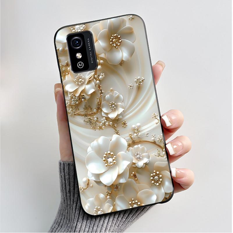Phone Case For ZTE Blade L9 Casing Luxury Fashion Butterfly Flowers Black Jelly Soft Silicone Back Cover For ZTE BladeL9 Bumper