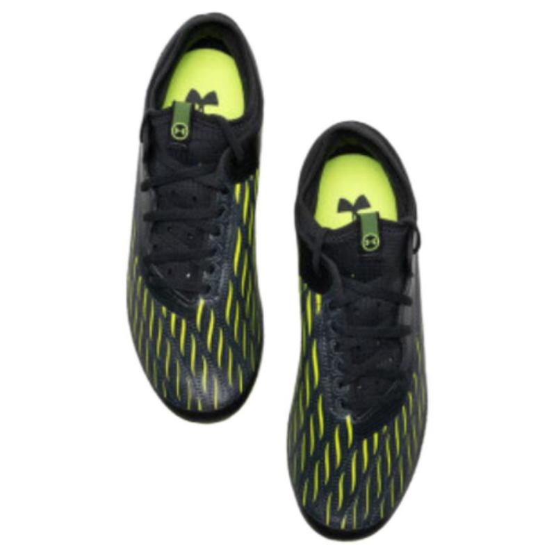 Under Armour Искусственный грунт Футбольные бутсы Унисекс Черные Зеленые Кроссовки 3027707-001