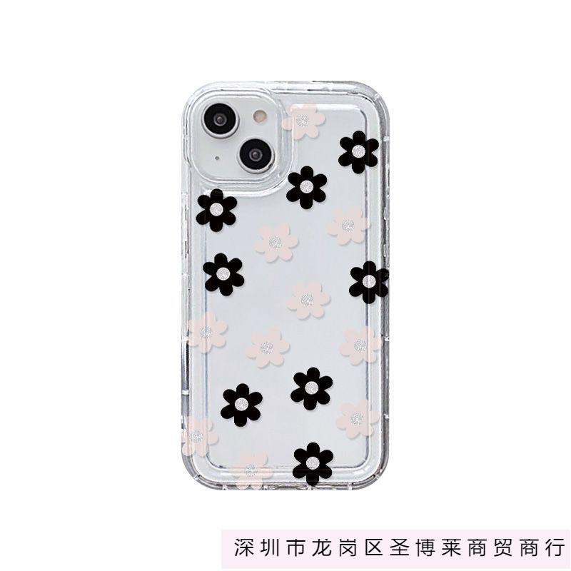 Чехол для телефона Fresh flower apple 15 iphone14promax прозрачный мягкий резиновый 13/12/11 всесторонний противоударный XR