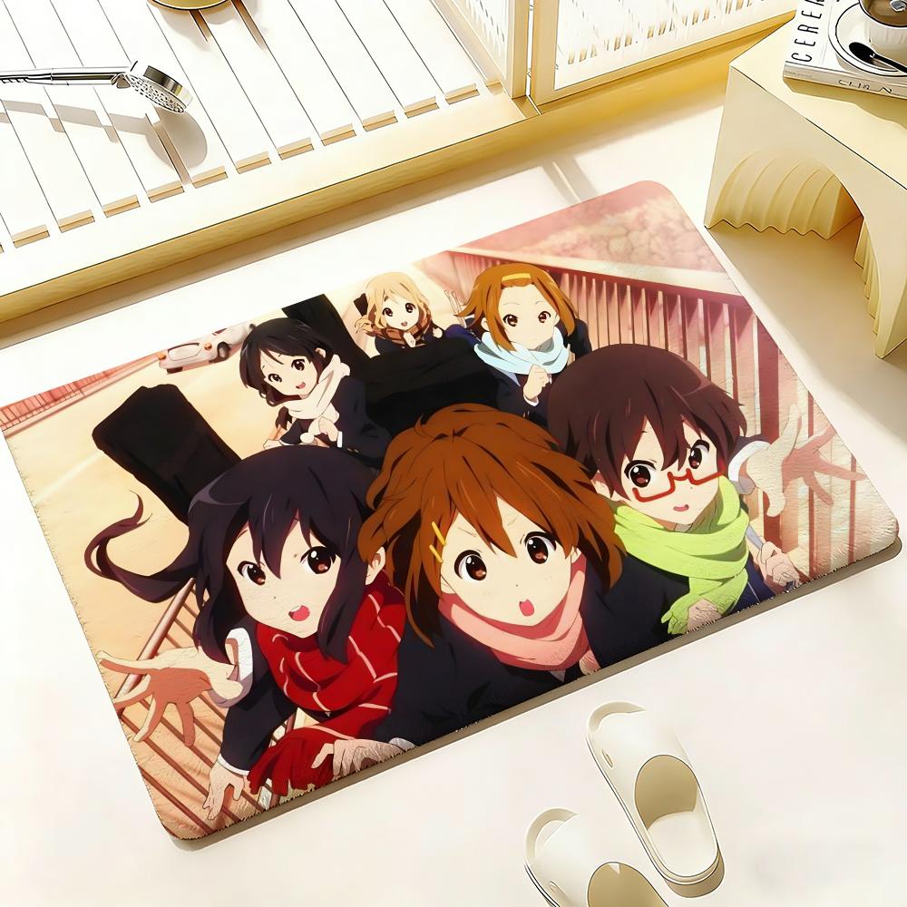 Аниме K-K-On Коврик для пола Спальня Гостиная Фланелевый Коврик для двери Нескользящий Домашний декор