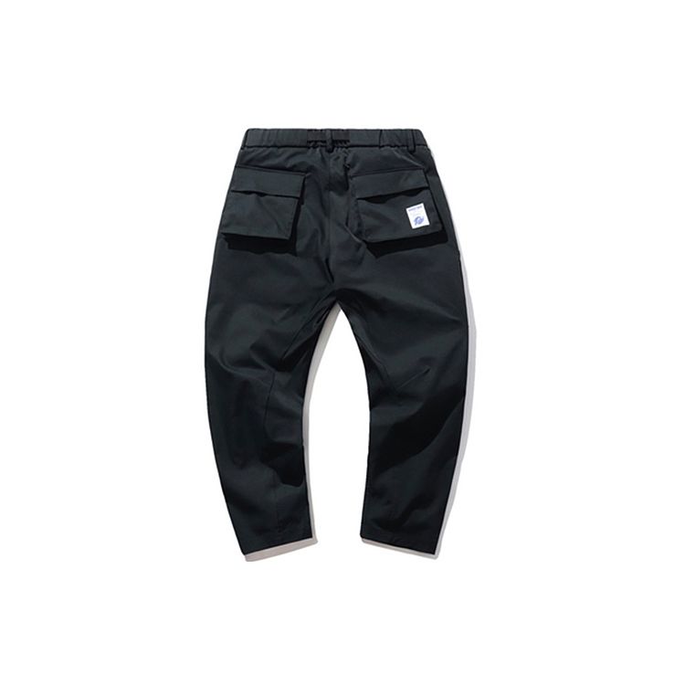 Li Ning X Tide Collaboration Reverse Five Sports Basketball Series Loose Cargo Sports Long Pants Men bottoms Standard-Black AKXP335-2
