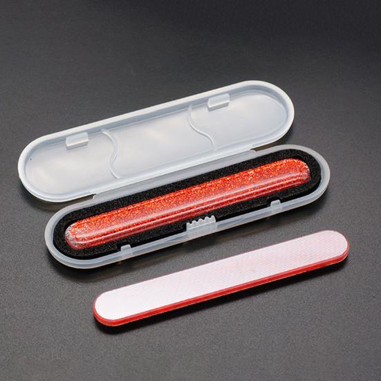 Красочные блестящие нано-стеклянные пилочки для ногтей, простое управление, профессиональный маникюрный лак, буферный уход за ногтями