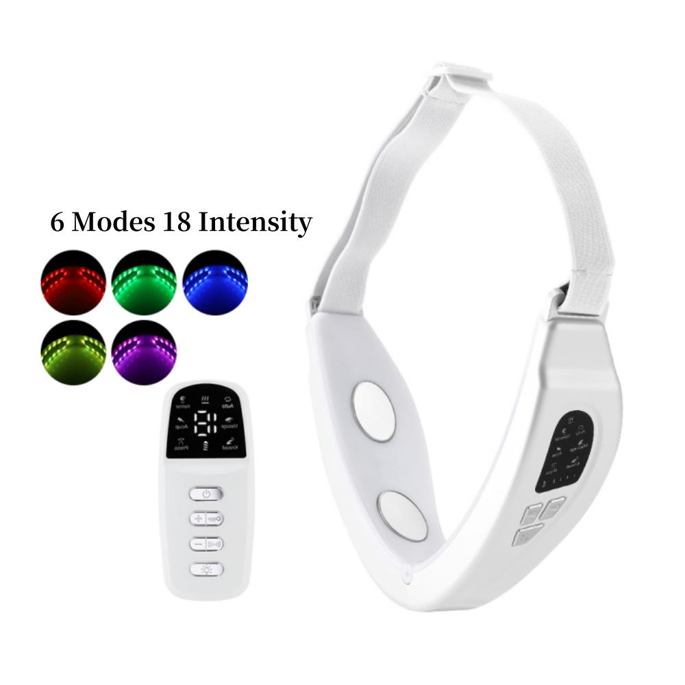 Face Lifting Device Red Blue Light Skin Rejuvenation V Line Facial Massage Double Chin Reducer Thin Face Korea Beauty Tool