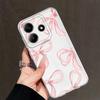Розово-красный чехол-сердечко с бантом для Xiaomi Redmi Note 14 Pro Plus 12 Note 13 13C 12S 10S 11S 9 10 11 A4 14C Мягкий чехол для телефона