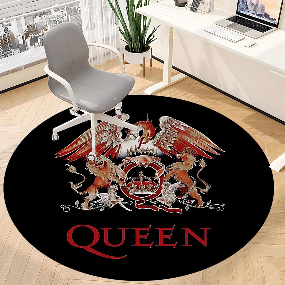 1 шт. Круглый ковер Queen Music Office, Под офисные стулья, Спальня, Гостиная, Домашний декор a1022279