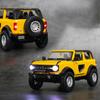 Масштаб 1/32 Ford Bronco Lima SUV, литая под давлением модель автомобиля, игрушечный автомобиль с откатным механизмом, звуком и светом для детей, коллекция подарков для мальчиков и девочек