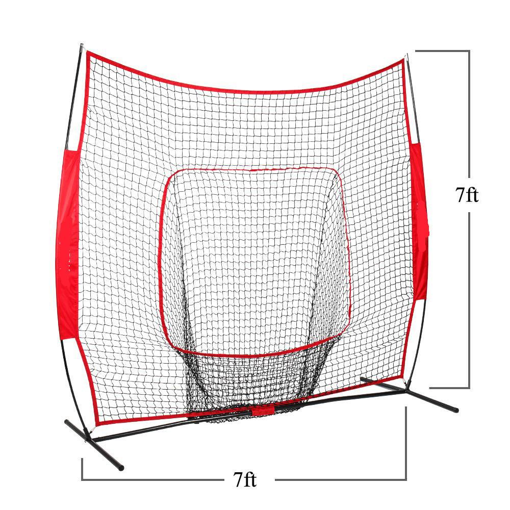Portable Outdoor Baseball Training Set Baseball Practice Net Hitting & Pitching Softball Practice Net