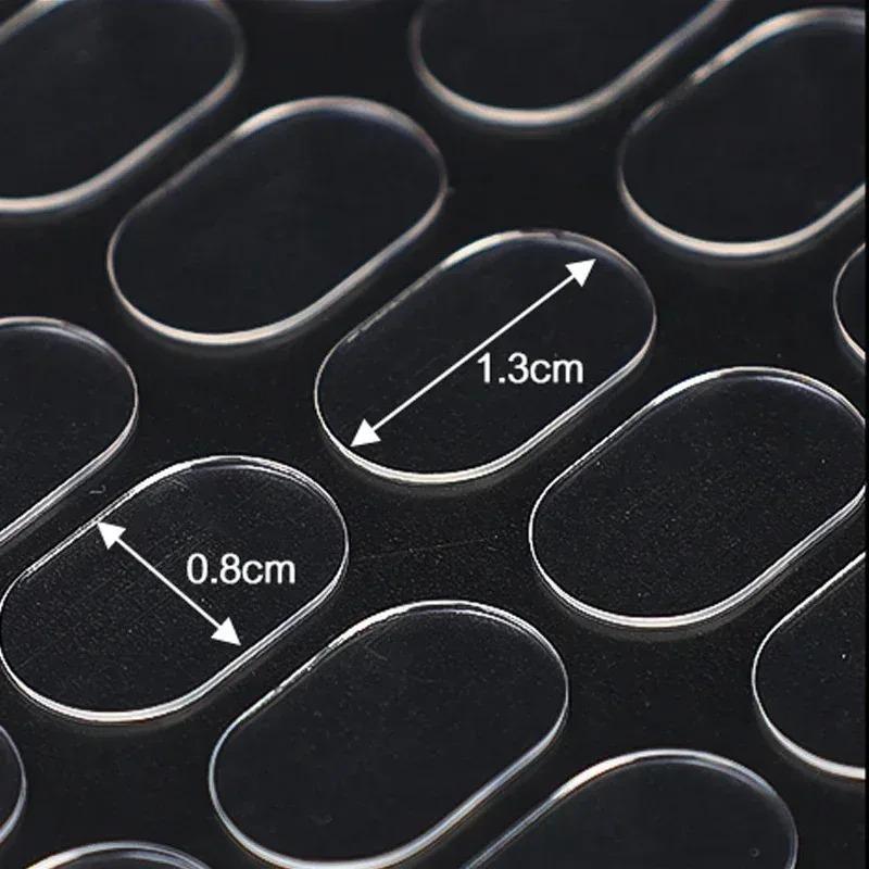 Clear Gel Glue Pads Double-sided Adhesive Invisible Dots Waterproof No Traces Patches Balloons Doll Foot Fixed Acrylic Sticker(13*8mm)