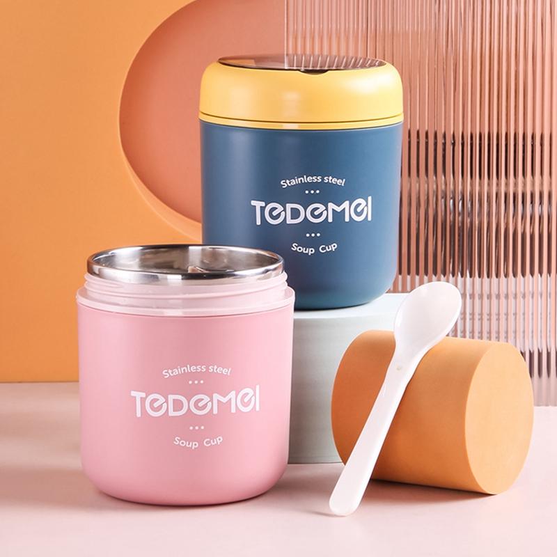 450 мл термобанка для еды, термоконтейнер для супа, термоконтейнер из нержавеющей стали, термос для хранения горячего для школьников