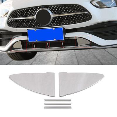 Для Mercedes Benz C Class W206 C200 C260 C300 2022 2023 ремонт экстерьера автомобиля передний бампер нижняя решетка для губ отделка блестками