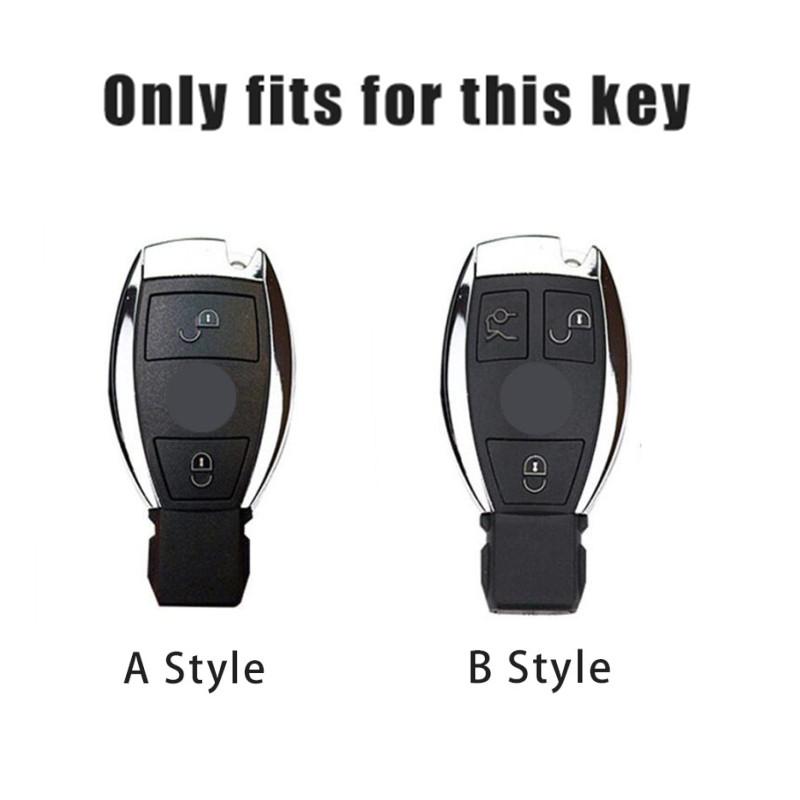 RPO5 Leather Car Remote Key Case Shell Fob Accessories 2 3 Buttons Cover For Mercedes Benz A B G R Class GLA GLK W176 W204 W251 W463