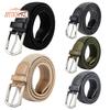 Men Belt Metal Pin Buckle Wide Band Anti-break Solid Color Firm Stitching Great Tougness Waist Strap Male Elastic Belt Pants Jeans Matching