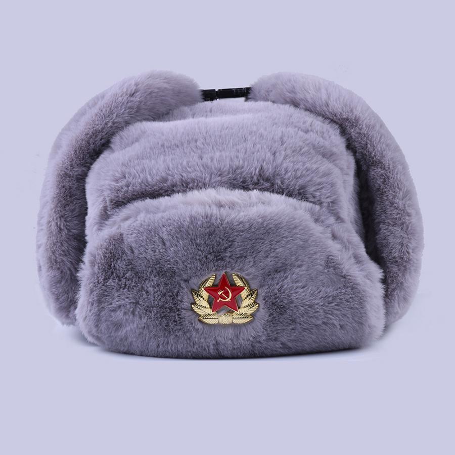Модная Теплая Зимняя Шапка Дикая Советский Значок Шапка Лэй Фэн Ветрозащитная Водонепроницаемая Мужская и Женская Уличная Шапка Толстые Уши Теплые Шапки