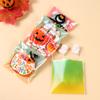 100pcs Halloween Treat Bags Ghost Pumpkin Self-Adhesive Candy Bags Perfect for Cookie Cake Candy Wrapping Halloween Decorations