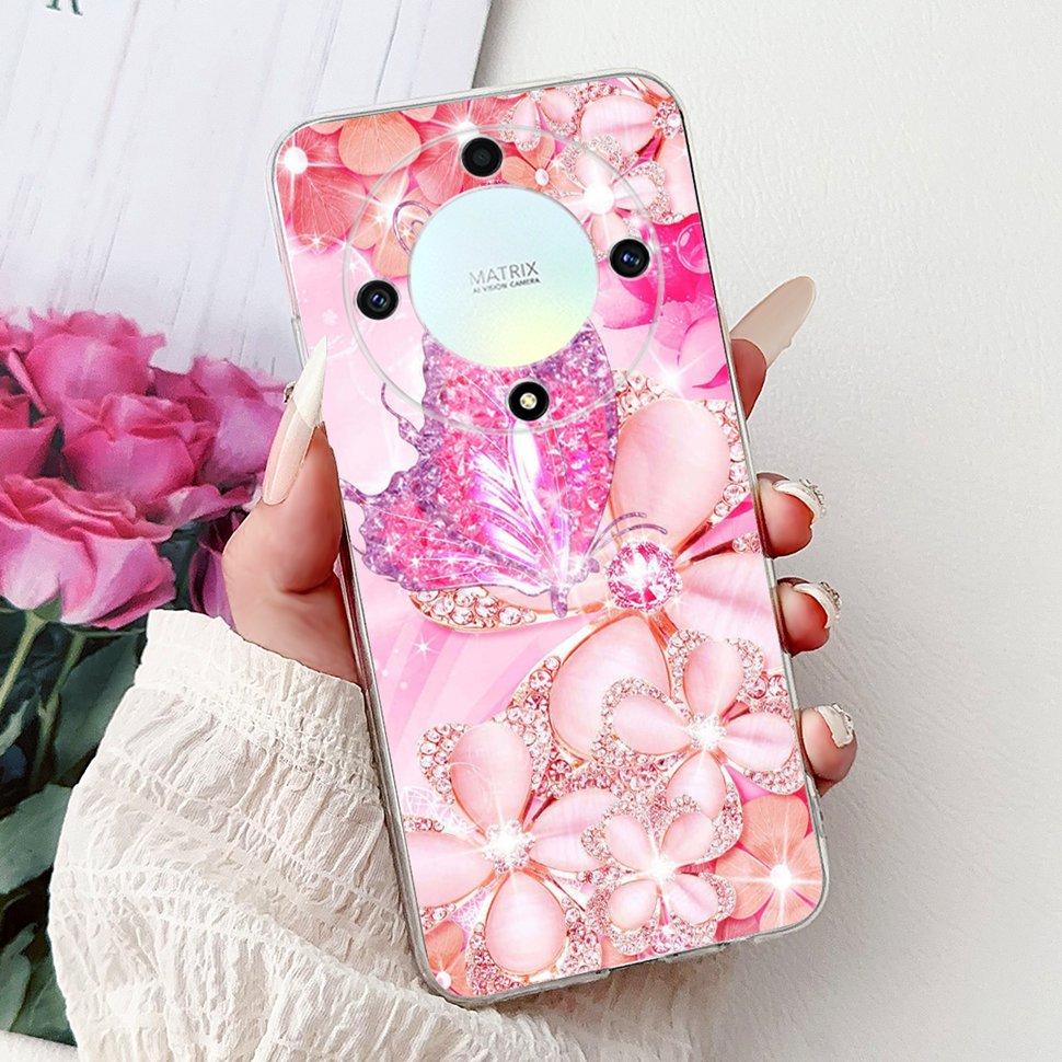 For Honor X9a 5G Case RMO-NX1 Beautiful Butterfly Soft Silicone Phone Cases For Honor X 9a X9a 2022 Back Cover Bumper 6.67"