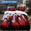 K-pop Group Stray 3pcs K-pop music group Bedding set,Ideal for Bedroom, Dormitory,Including Duvet Cover And 2pcs Pillowcases,Fan gifts