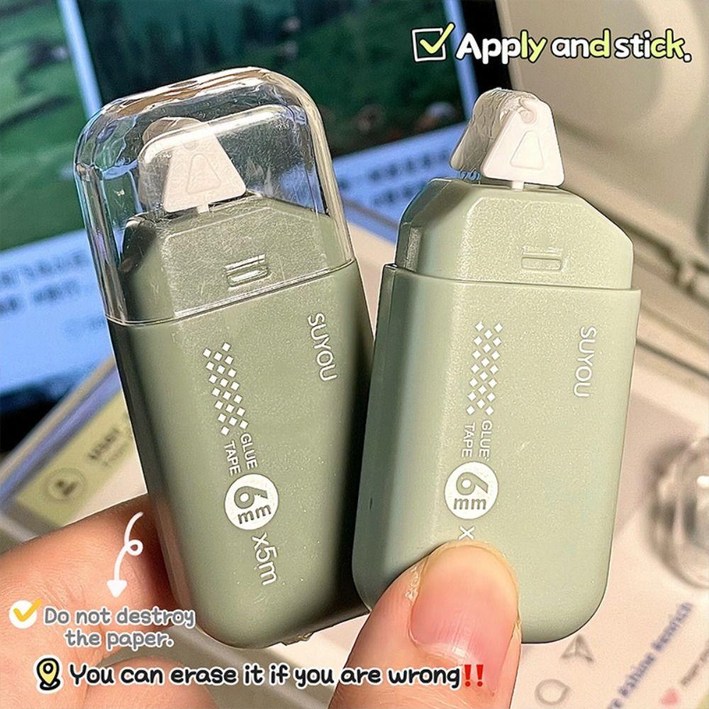 6pcs Gradient Color Dot Glue Tape High Viscosity Double-sided Adhesive Tape  School Office