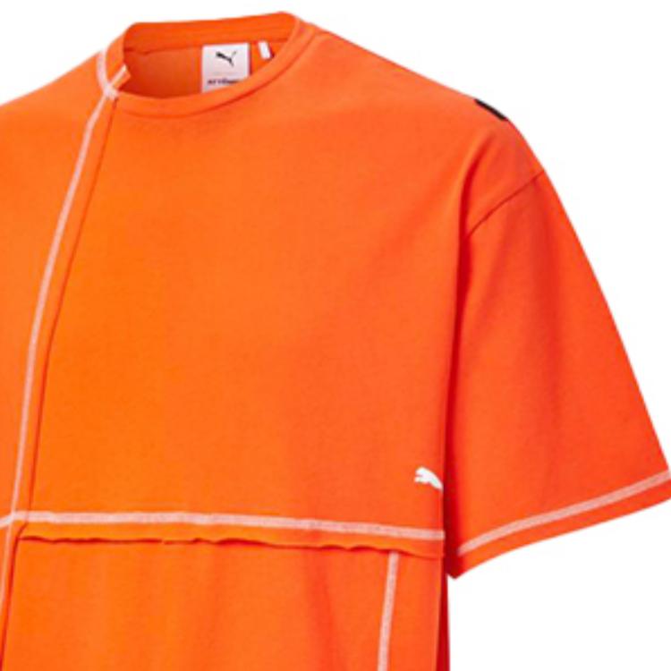 Puma X Attempt Deconstructed Tee Unisex Tops Cherry-Tomato-Red 598195-47