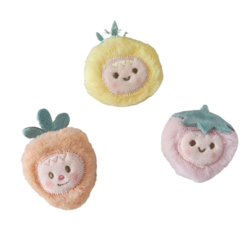 Hand-sewn Cute Fruit Plush Brooch Cloth Sweet Decoration Gift