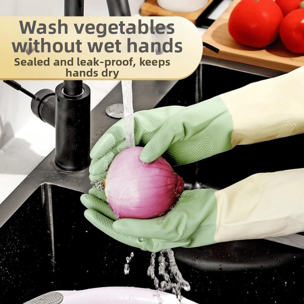 Wear Resistant Kitchen Cleaning Gloves Latex Laundry Dishwashing Gloves Housework Cleaning Gloves