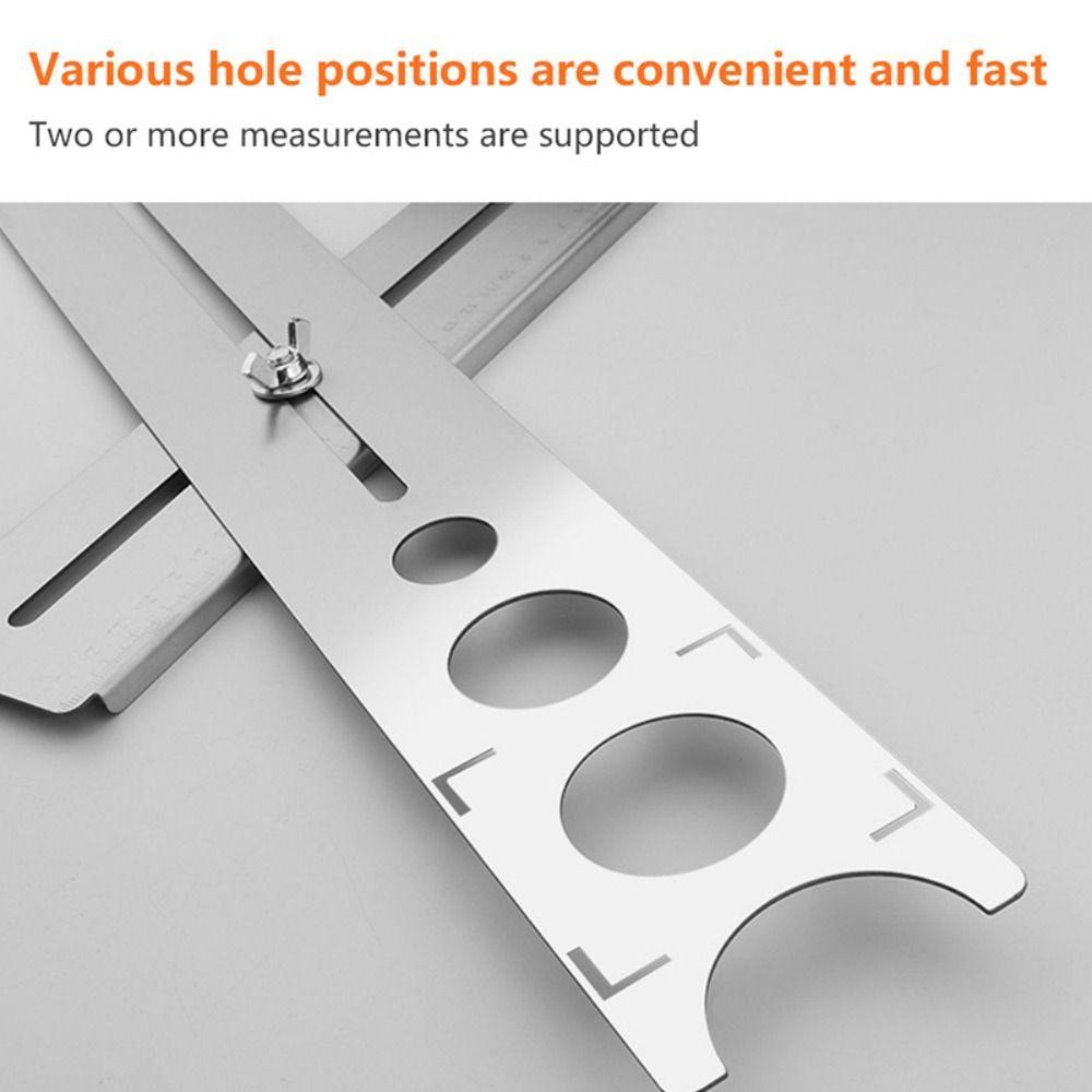 Marble Opener Position Ruler Puncher Drilling Hole Tools Hole Opener Locator Measuring Tools