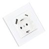 Standard Type C 5V 2.1A USB Concealed Mounted Socket Tempered Glass Panel Wall Socket 82 Type  3520W