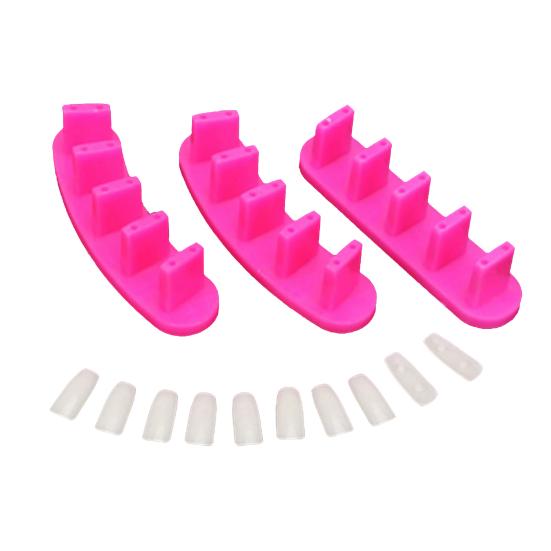 3x тренировочные рамки для акриловой основы для ногтей 10x маникюрный инструмент для накладных ногтей