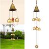 Dragon Phoenix Lucky Wind Chimes Multifunction Copper Alloy Bell Fengshui Bell Pendant for Door Window Wall Tree Decoration