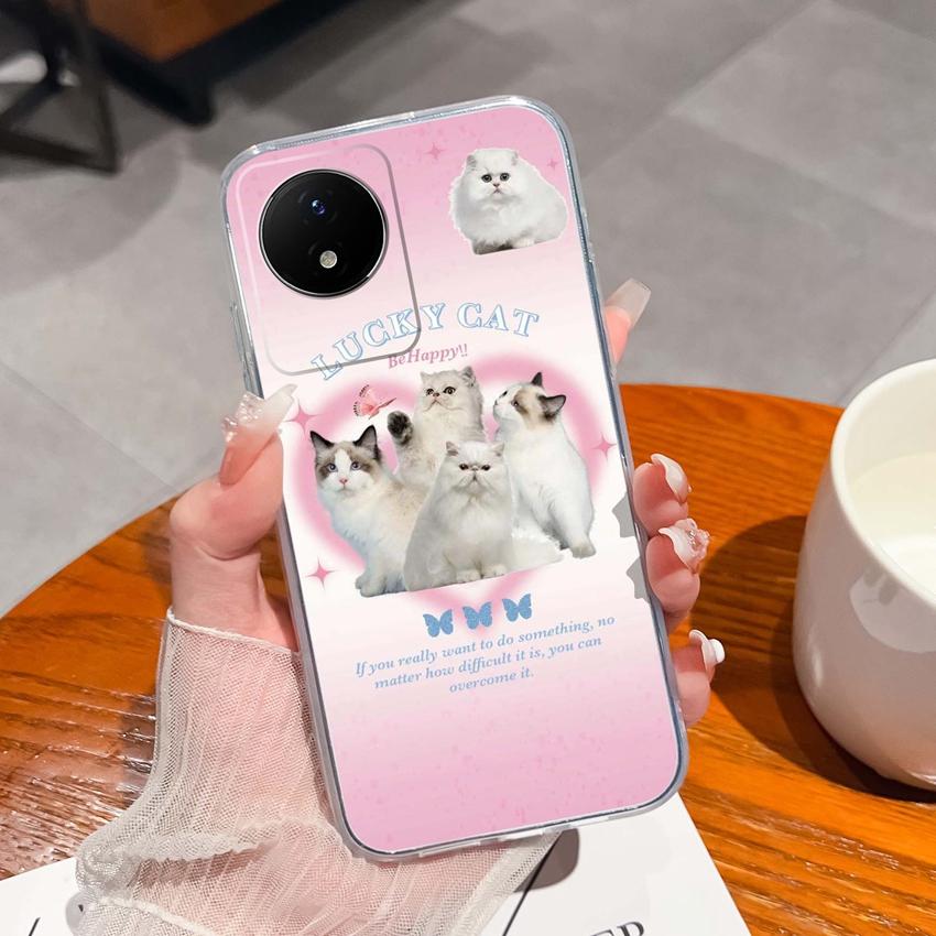 Для Vivo Y02 Y02A Y02S Y10 Y11 Y12 Y12a Y13 Y15 Y15a Y16 Y17 Y19 Прозрачный ТПУ чехол с рисунком океанического кита, противоударная задняя крышка для Vivo, силиконовый чехол для телефона