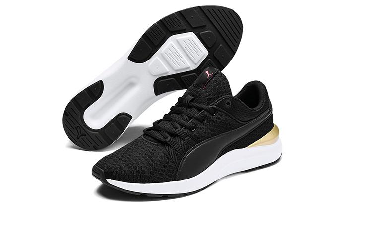 Puma Женские низкие кроссовки Adela Core Черный/Белый/Золотой 370544-01