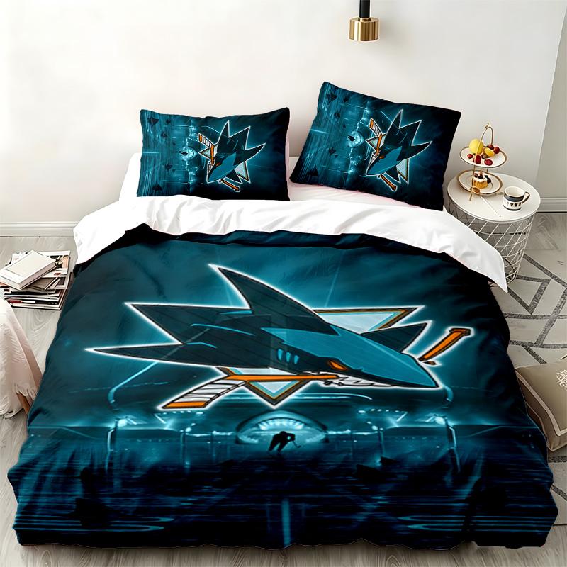 Cronulla Sharks 3pc set Perfect for bedroom use Comfortable bedding set includes a duvet cover and two pillowcases Ideal birthday or Christmas gift