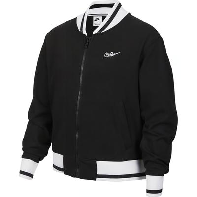 Nike Свободная повседневная куртка на молнии с цветными блоками, детские куртки, черный цвет FV0193-010