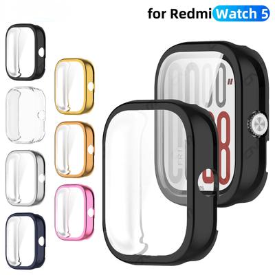 Чехол для часов Xiaomi Redmi Watch 5, полноэкранный протектор TPU, мягкий защитный бампер для Redmi Watch5, аксессуары для чехла