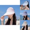 Summer Breathable Wide Brim Sun Hat With Polyester Material For Women Sunshade And Uv Blocking