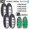 Great 4A Chip 433MHz S180144102/104/105/106 Proximity Car Remote Control Key For Nissan Rogue Qashqai X-Trail 2014 2015 2016