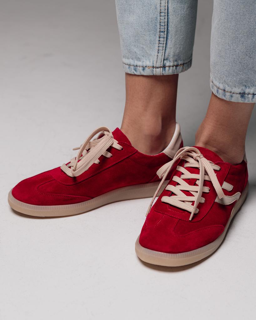 Кроссовки Aquamarin 6407 36 красные замша