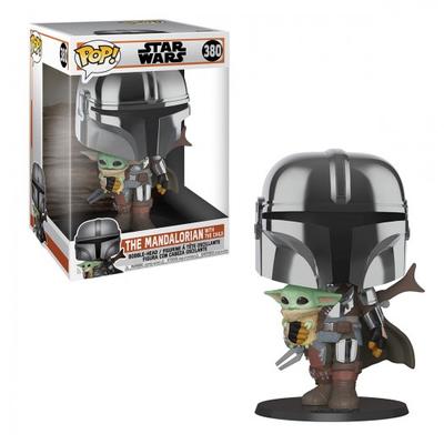 Funko ПОП! Звездные войны — Мандалорец с ребенком — 10 дюймов (25 см)