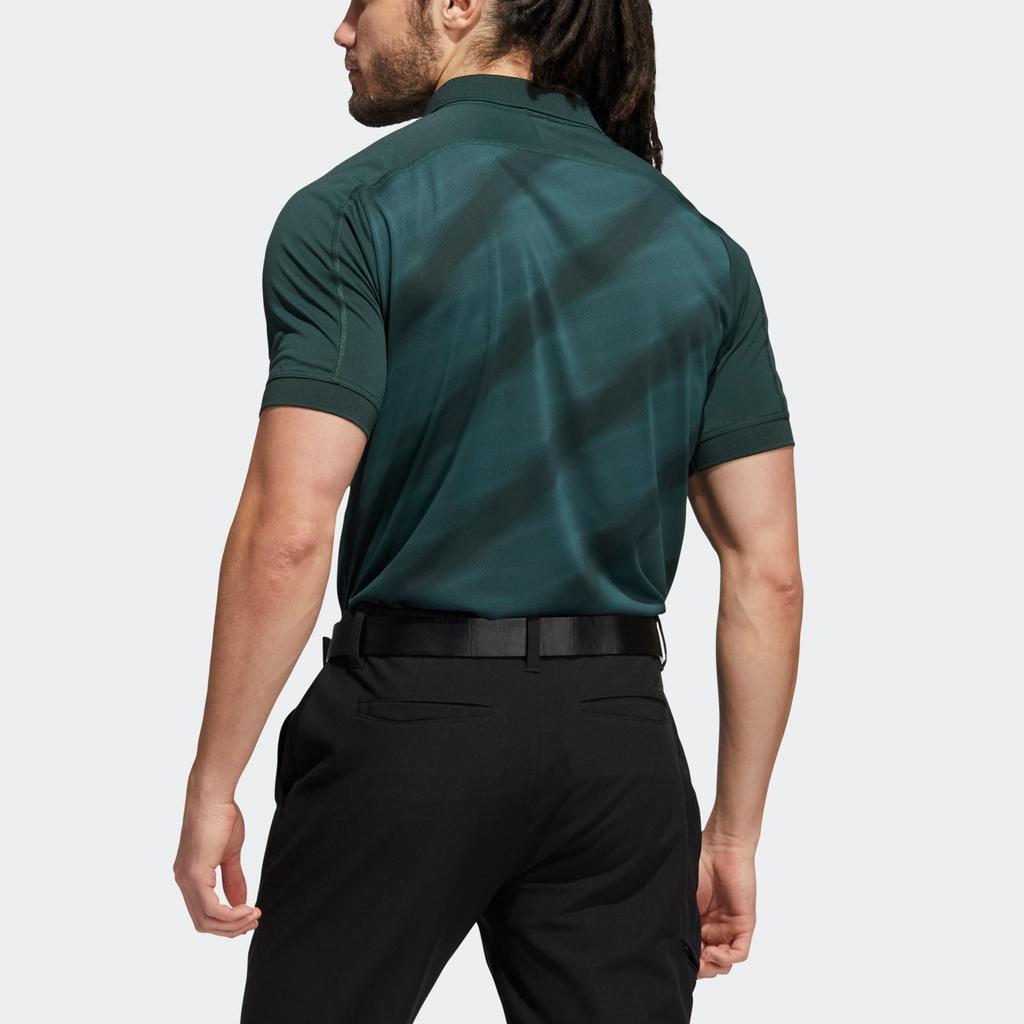 Adidas Polo Shirts Men's Dark Green Stand Collar Moderate Other HF9040