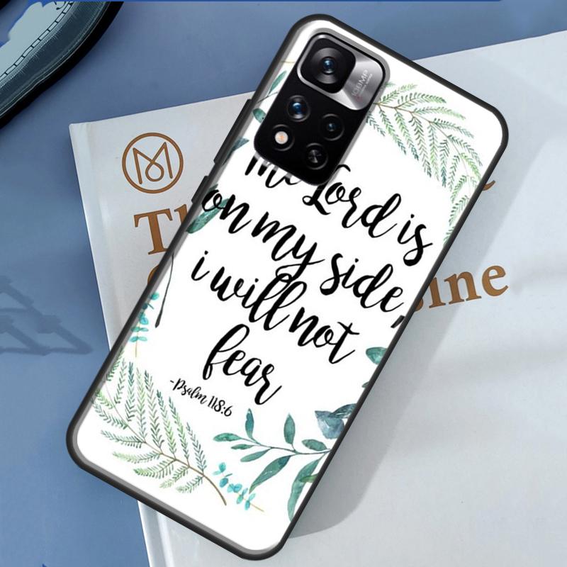 Чехол со цитатами из Библии для Xiaomi Redmi Note 14 13 Pro 12 11 9 10 9S 10S 11S 12S Redmi 13C 10C 12C 14C