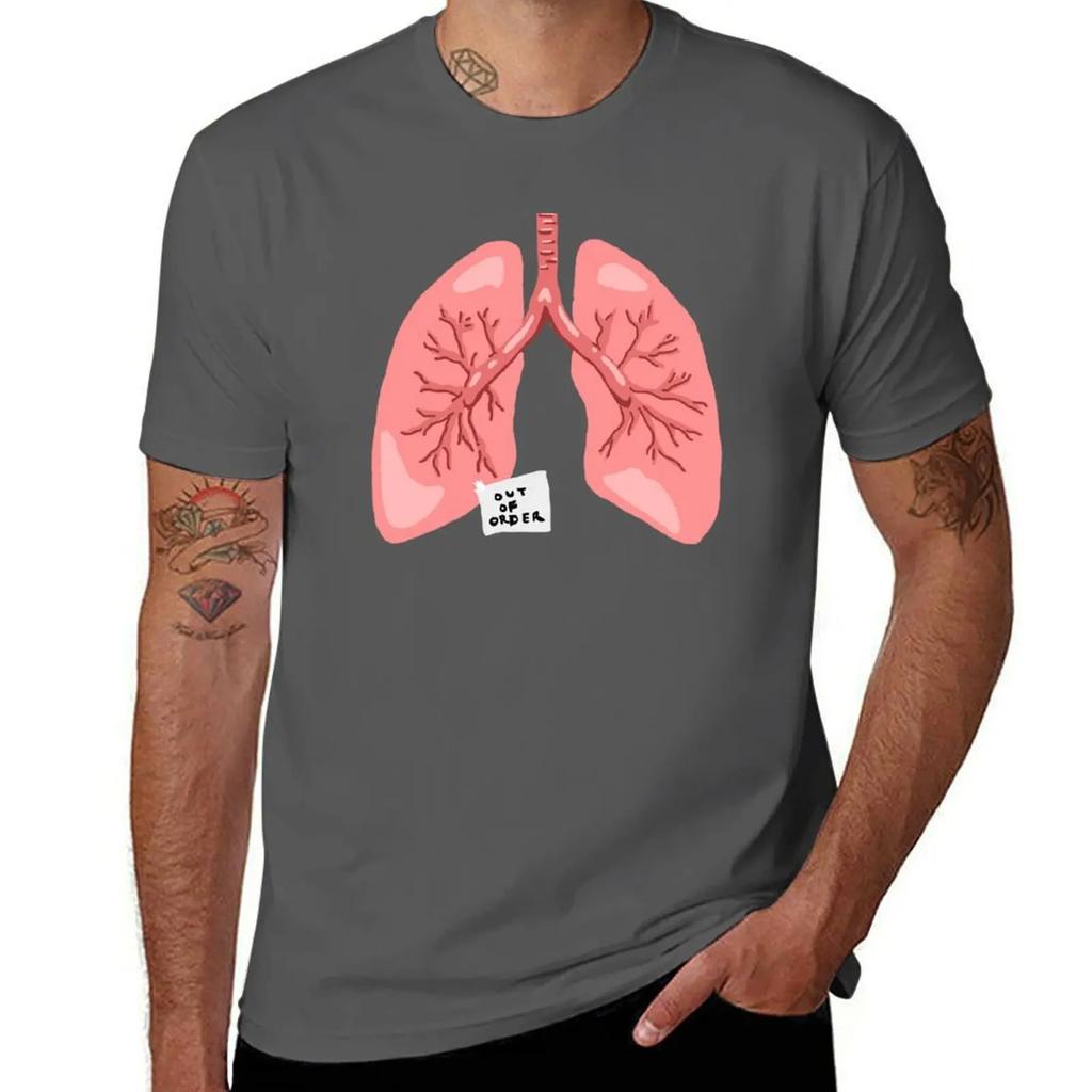 Out of Order Lungs TShirt custom shirt oversized t shirt vintage t shirts korean fashion tshirts for men