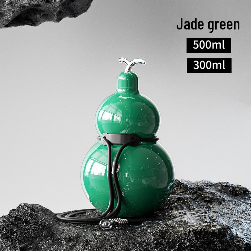 High-End Gourd Thermos: 316 Stainless Steel, Portable, Large Capacity, Unisex, Luxurious Design