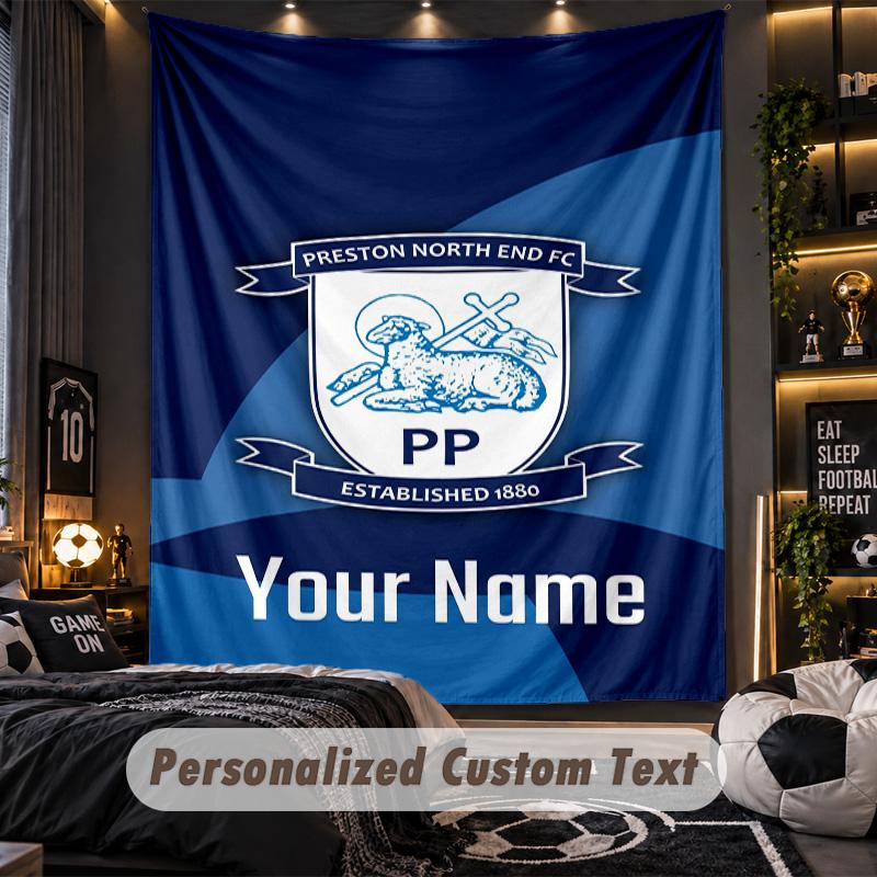 TapestryPreston North End Custom Name Text Personalized Wall Hanging Tapestry Home Wall Decor