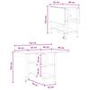 Dining Table 122 x 80 x 76.5 cm Particleboard Artisan Oak Finish