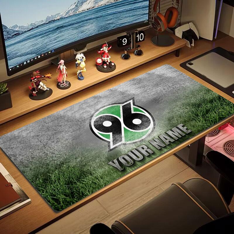 Hannover 96 Custom Name Large Size Mouse Pad Large Gaming Table Cushion Non-slip Laptop Tablet Big Mousepad XXL Mat Mini PC Playmat With Lock edge