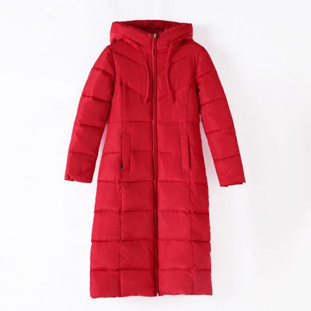 Women Winter Hooded Warm Coat Slim Cotton Padded Basic Jacket Female Long Outwear