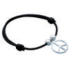 [G1261] - Silver 'Peace' Silver Bracelet - 15 Mm