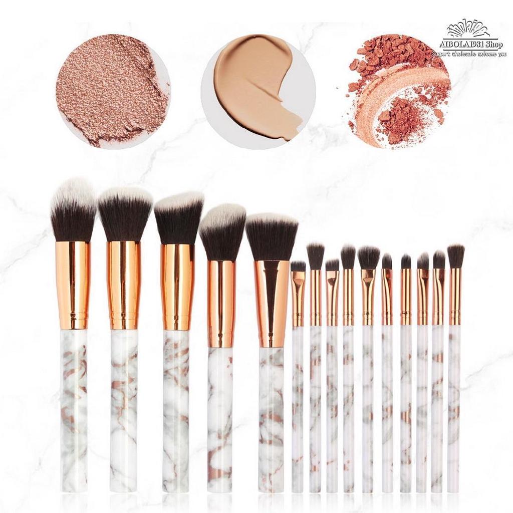 Makeup Brush Portable Marble 10 Makeup Brush Set Full Blush Brush Beauty Tools Eye Shadow Brush Set Brush